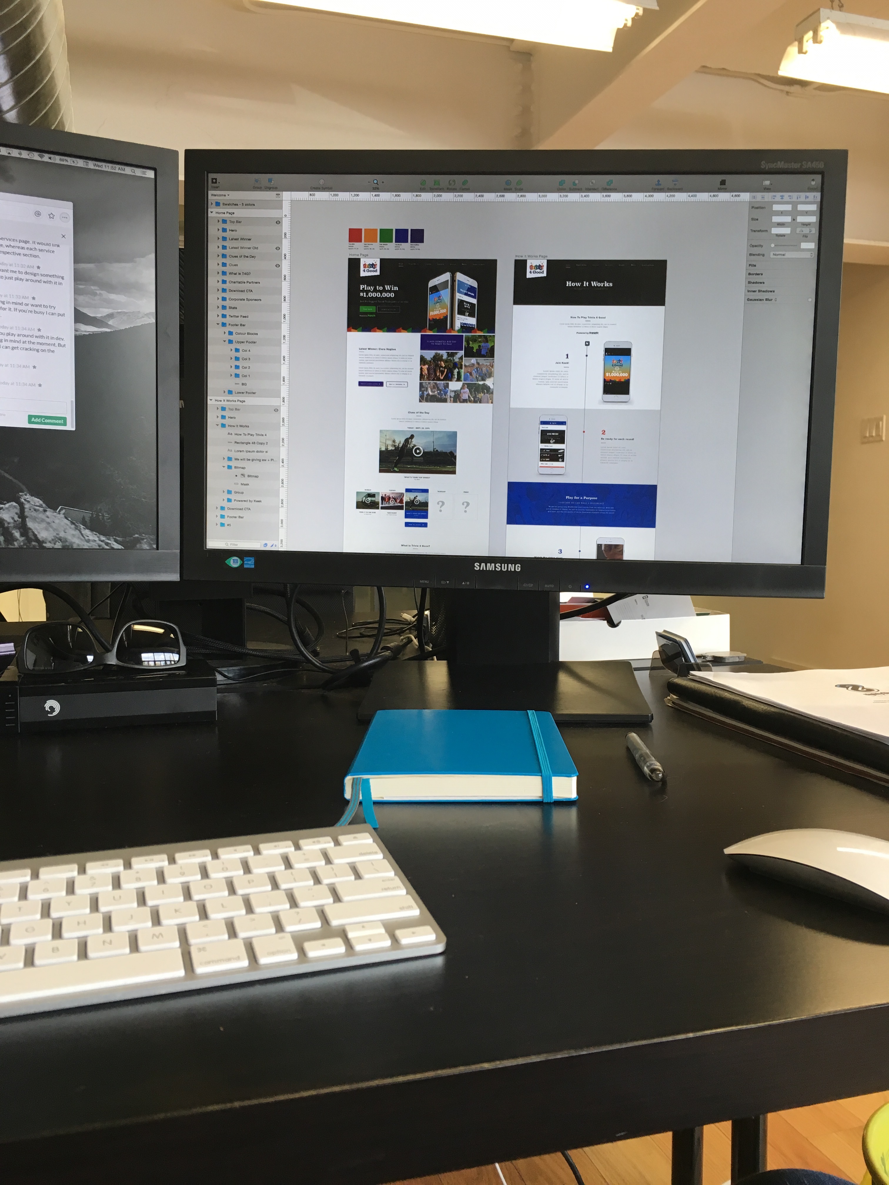 Early days running a branding and web design company